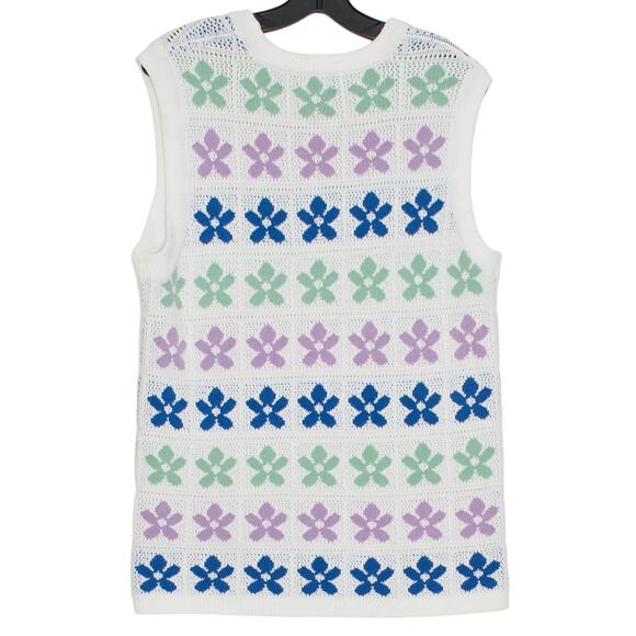Art Of Rhetoric Sweater Vest Floral Preppy Grandpa Academia Y2K Hipster Small - Picture 5 of 5